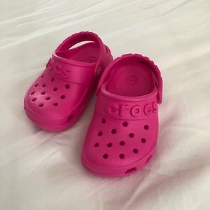 Pink Crocs Size C5
